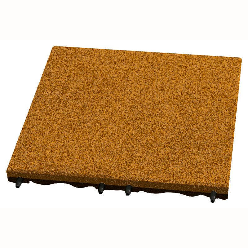 30mm Yellow Rubber Play-Safe Tile (500mm x 500mm) image