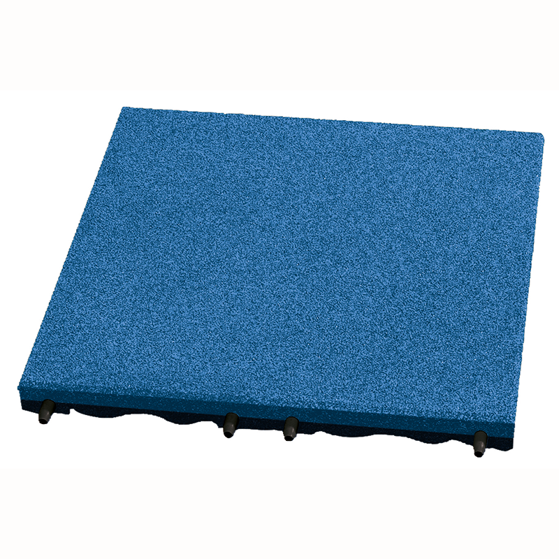 30mm Blue Rubber Play-Safe Tile (500mm x 500mm) image