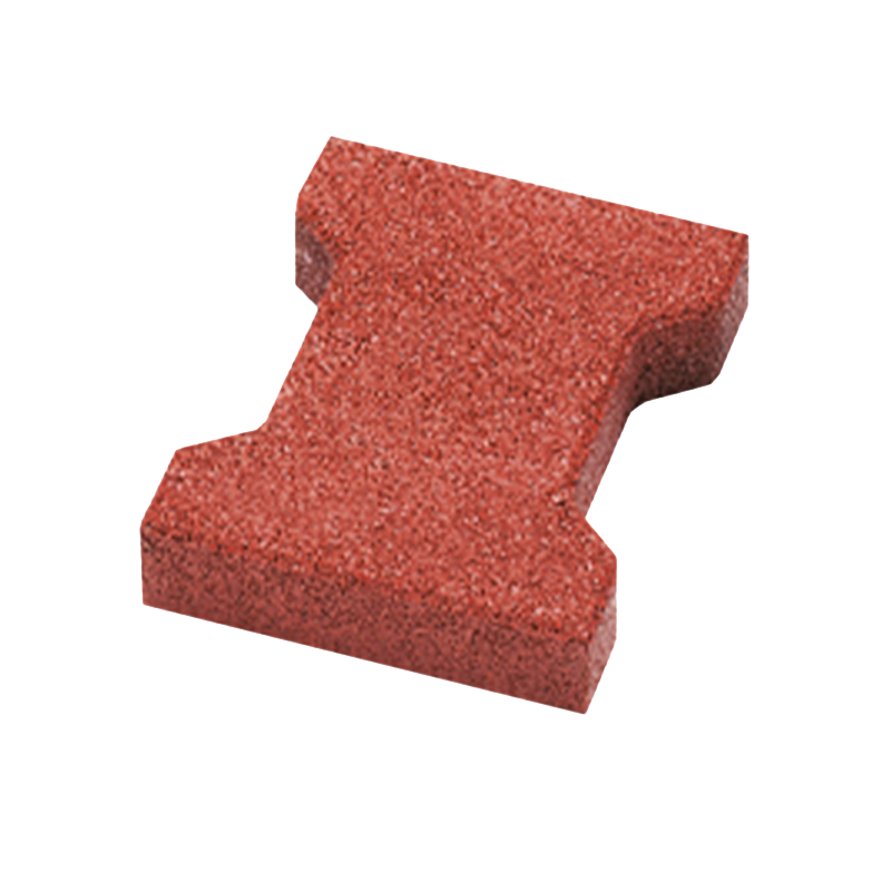 43mm Red Rubber Cobble Play-Safe Tile (200mm x 165mm) image