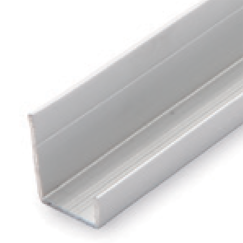 Aluminium Bright Silver Edge Trim (for 10mm panels) 2.4m image