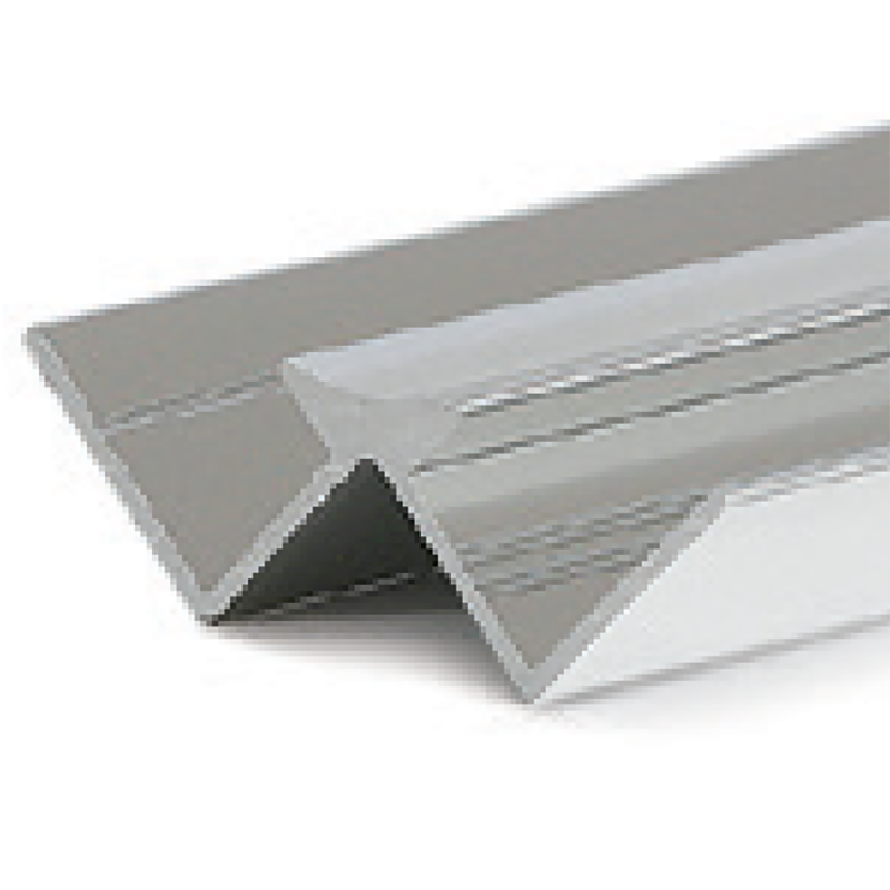 Aluminium Satin Finish Internal Corner (for 10mm panels) 2.4m