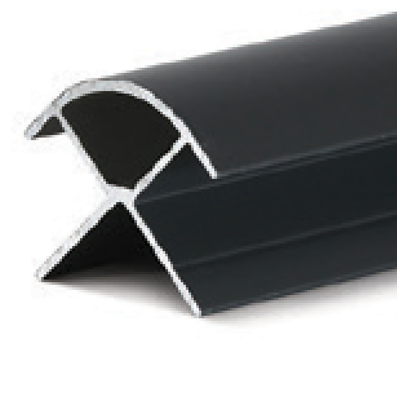 Aluminium Black Finish External Corner (for 10mm panels) 2.4m image