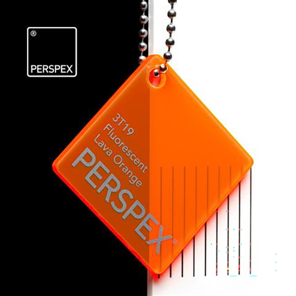 Perspex® Fluorescent 3mm Lava Orange 3T19 2030mm x 1520mm