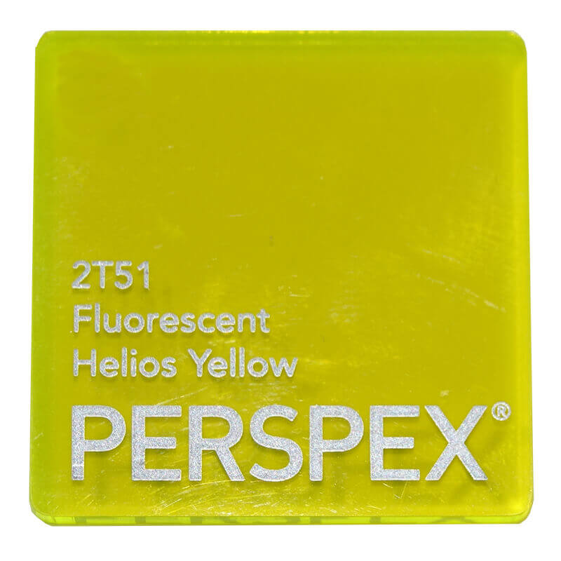 Perspex® Fluorescent 3mm Helios Yellow 2T51 2030mm x 1520mm