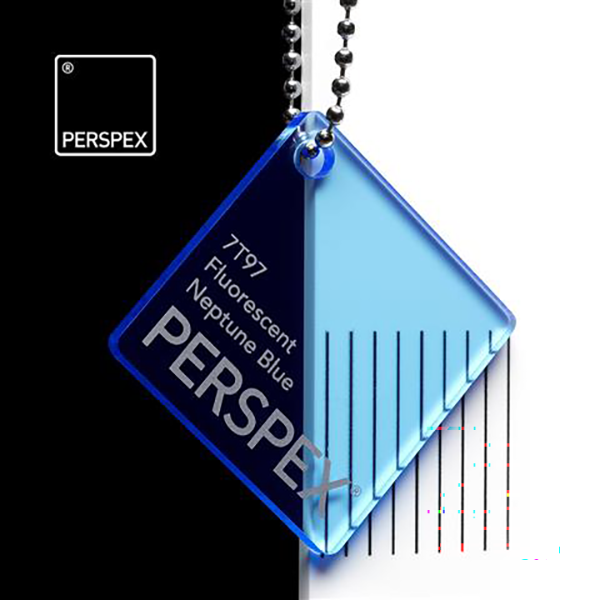 Perspex® Fluorescent 3mm Neptune Blue 7T97 2030mm x 1520mm