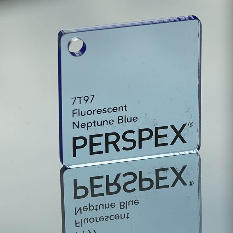 Perspex® Fluorescent 3mm Neptune Blue 7T97 2030mm x 1520mm