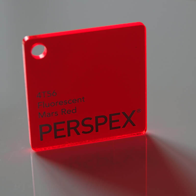 Perspex® Fluorescent 5mm Mars Red 4T56 2030mm x 1520mm