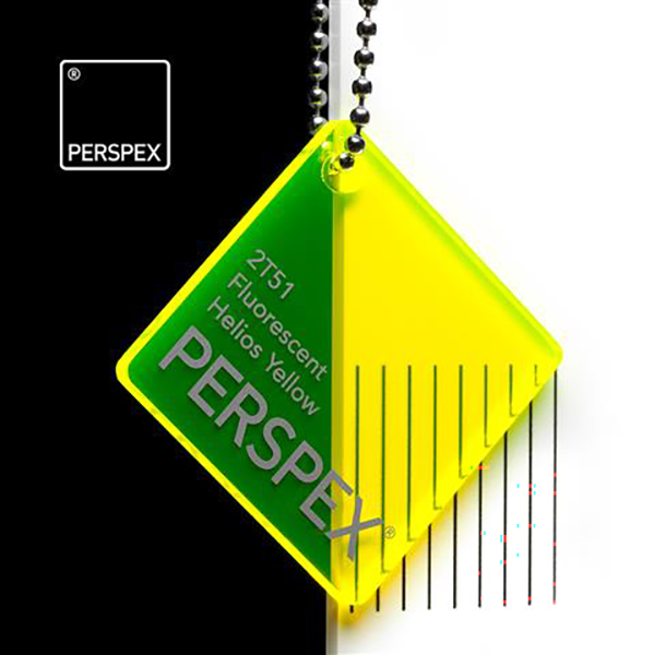 Perspex® Fluorescent 5mm Helios Yellow 2T51 2030mm x 1520mm