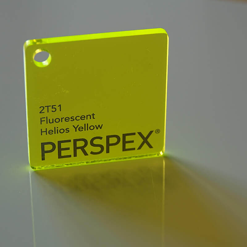 Perspex® Fluorescent 3mm Helios Yellow 2T51 3050mm x 2030mm