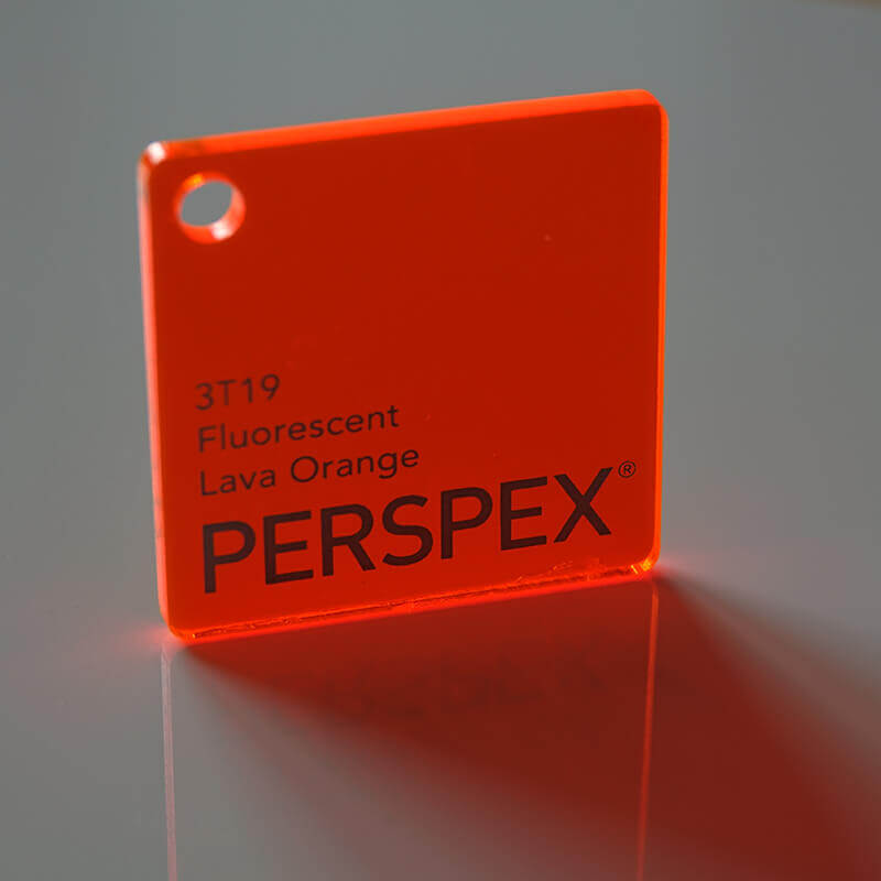 Perspex® Fluorescent 5mm Lava Orange 3T19 2030mm x 1520mm