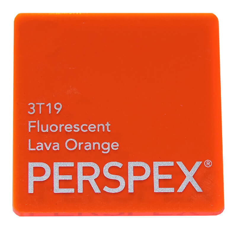 Perspex® Fluorescent 5mm Lava Orange 3T19 3050mm x 2030mm
