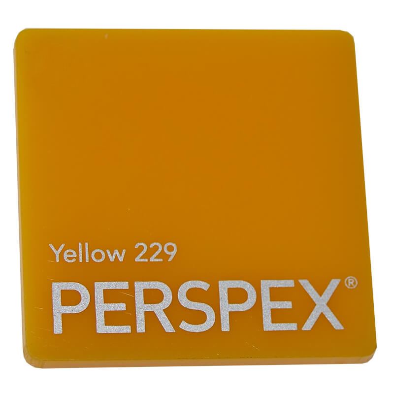 Perspex® Acrylic 3mm Yellow 229 2030mm x 1520mm