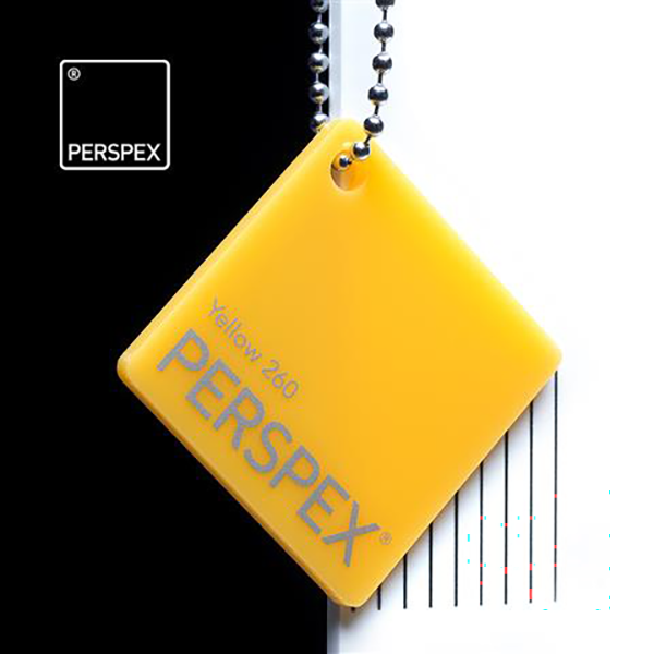 Perspex® Acrylic 3mm Yellow 260 2030mm x 1520mm