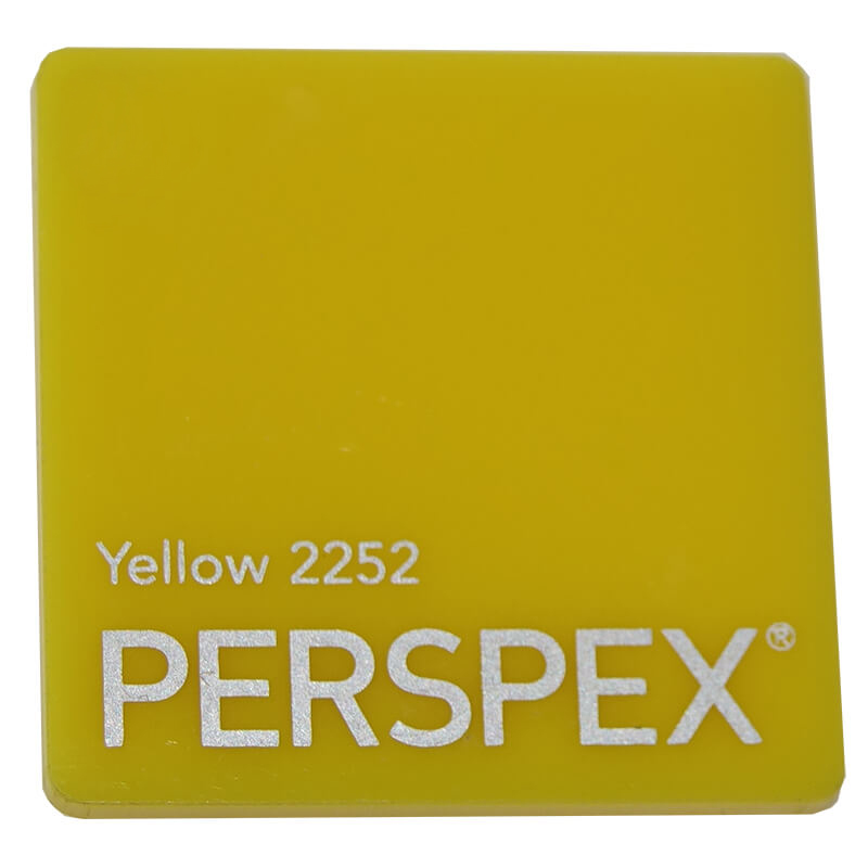 Perspex® Acrylic 5mm Yellow 2252 2030mm x 1520mm