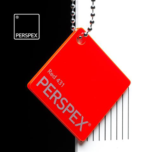 Perspex® Acrylic 5mm Red 431 2030mm x 1520mm