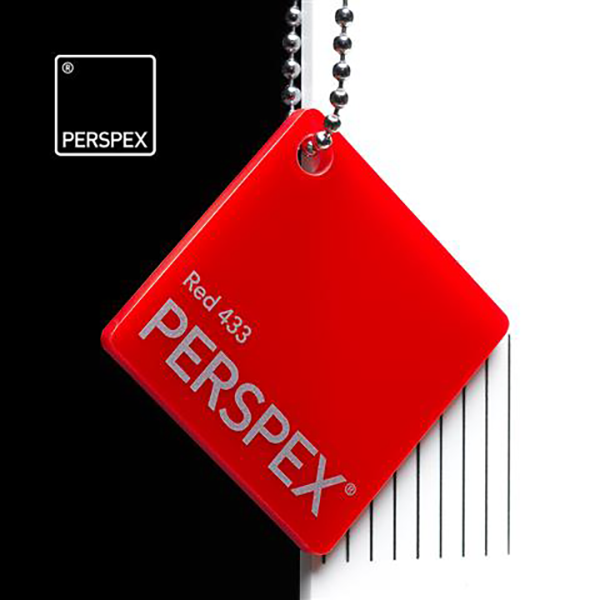 Perspex® Acrylic 3mm Red 433 2030mm x 1520mm image