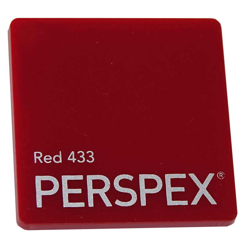 Perspex® Acrylic 5mm Red 433 3050mm x 2030mm