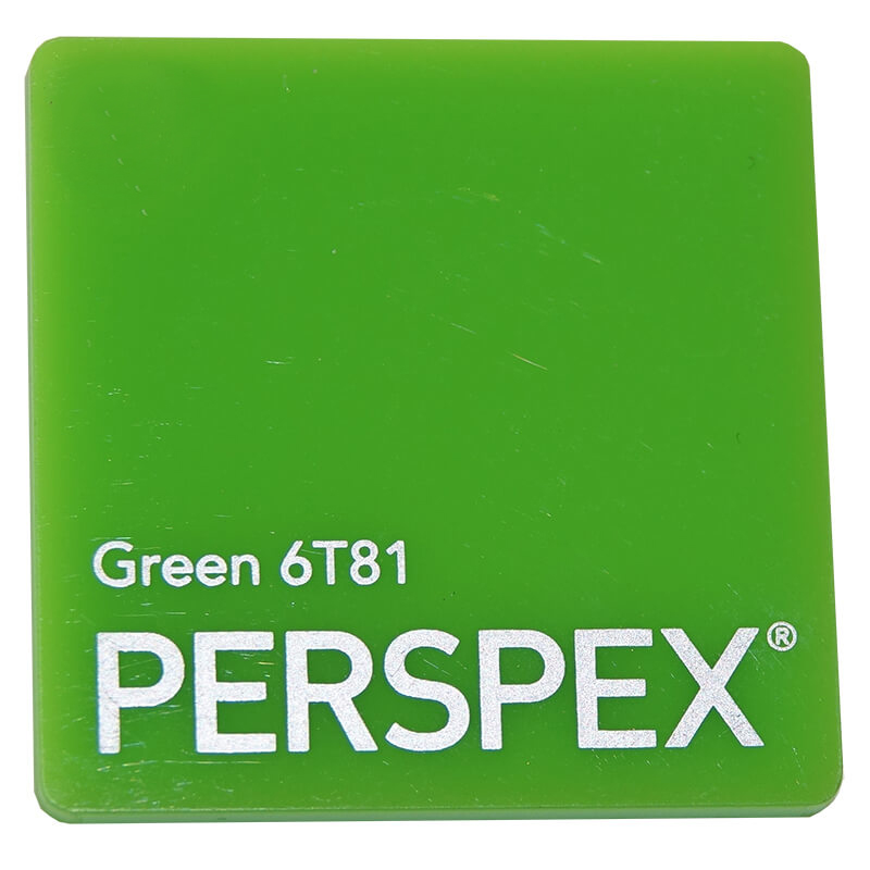 Perspex® Acrylic 5mm Green 6T81 2030mm x 1520mm