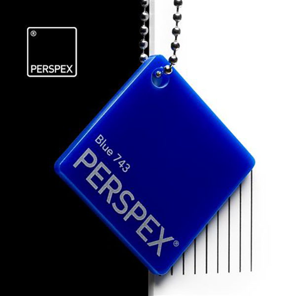 Perspex® Acrylic 3mm Blue 743 2030mm x 1520mm image