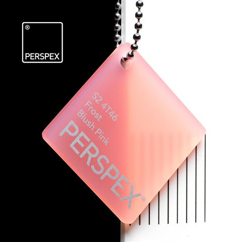 Perspex® Frost 3mm Blush Pink S2 4T46 2030mm x 1520mm