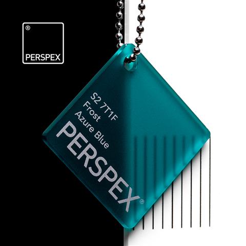 Perspex® Frost 3mm Azure Blue S2 7T1F 2030mm x 1520mm image