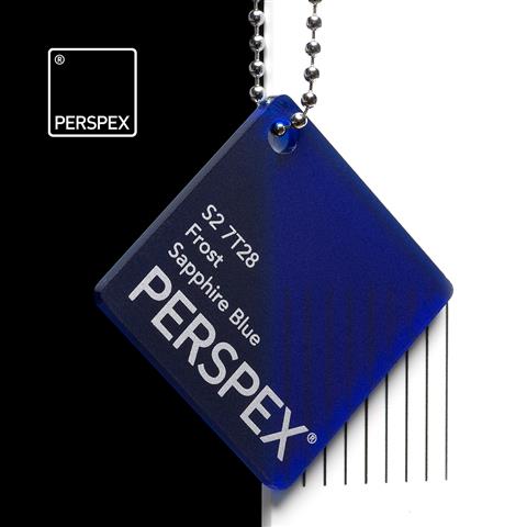 Perspex® Frost 3mm Sapphire Blue S2 7T28 2030mm x 1520mm image