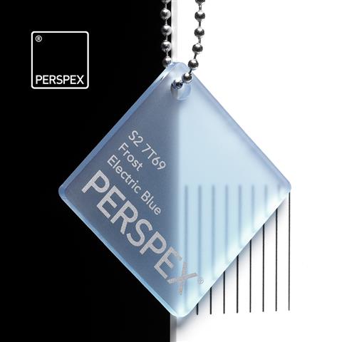 Perspex® Frost 3mm Electric Blue S2 7T69 2030mm x 1520mm image