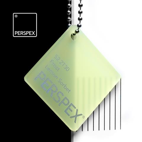 Perspex® Frost 3mm Lemon Sorbet S2 2T30 2030mm x 1520mm image