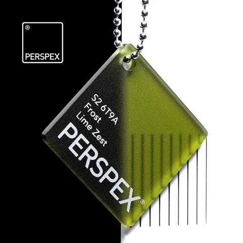 Perspex® Frost 3mm Lime Zest S2 6T9A 2030mm x 1520mm image